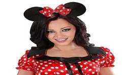 SERRE TETE OREILLE MINNIE AVEC NOEUD A POIS 
