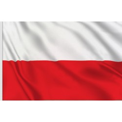 DRAPEAU TISSU POLOGNE 90 X 150 CM