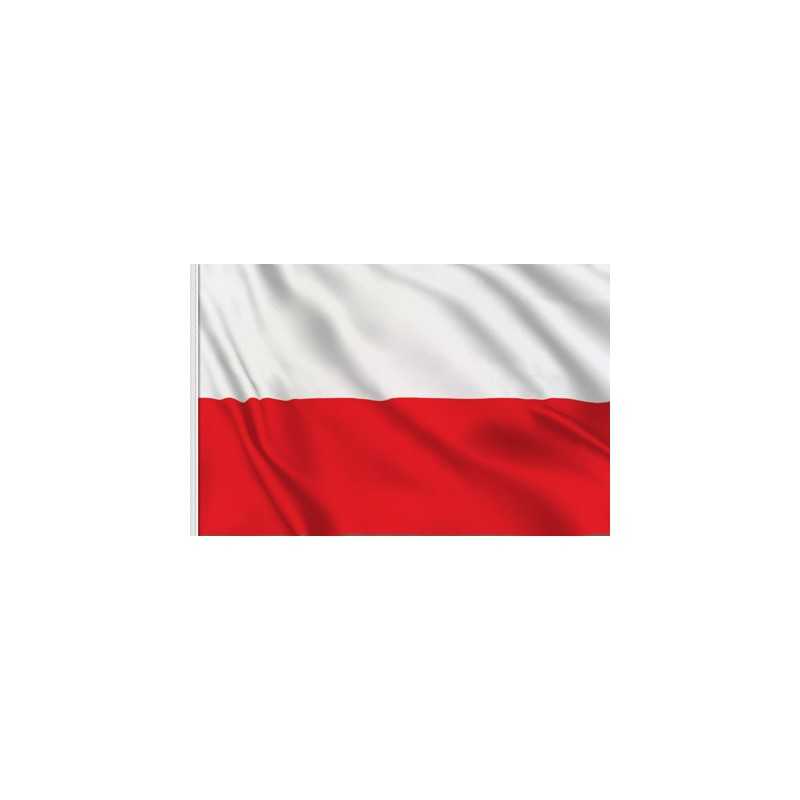 DRAPEAU TISSU POLOGNE 90 X 150 CM