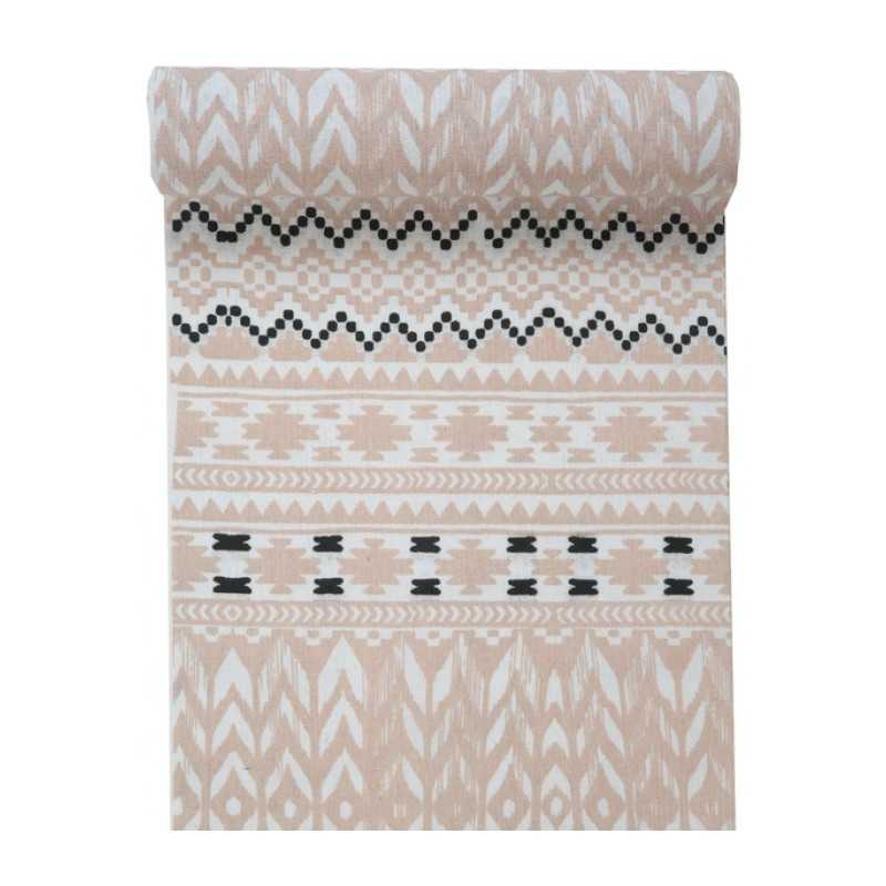 CHEMIN DE TABLE TISSUS ETHNIQUE 30 CM X 3 M