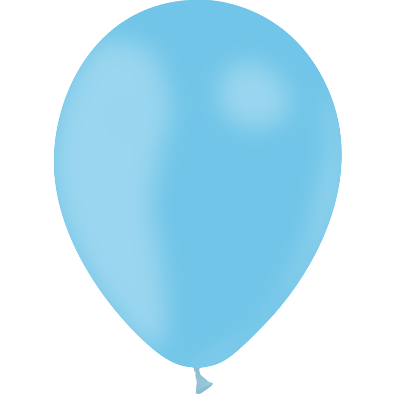 12 BALLONS LATEX 28 CM BLEU CIEL BALLOONIA