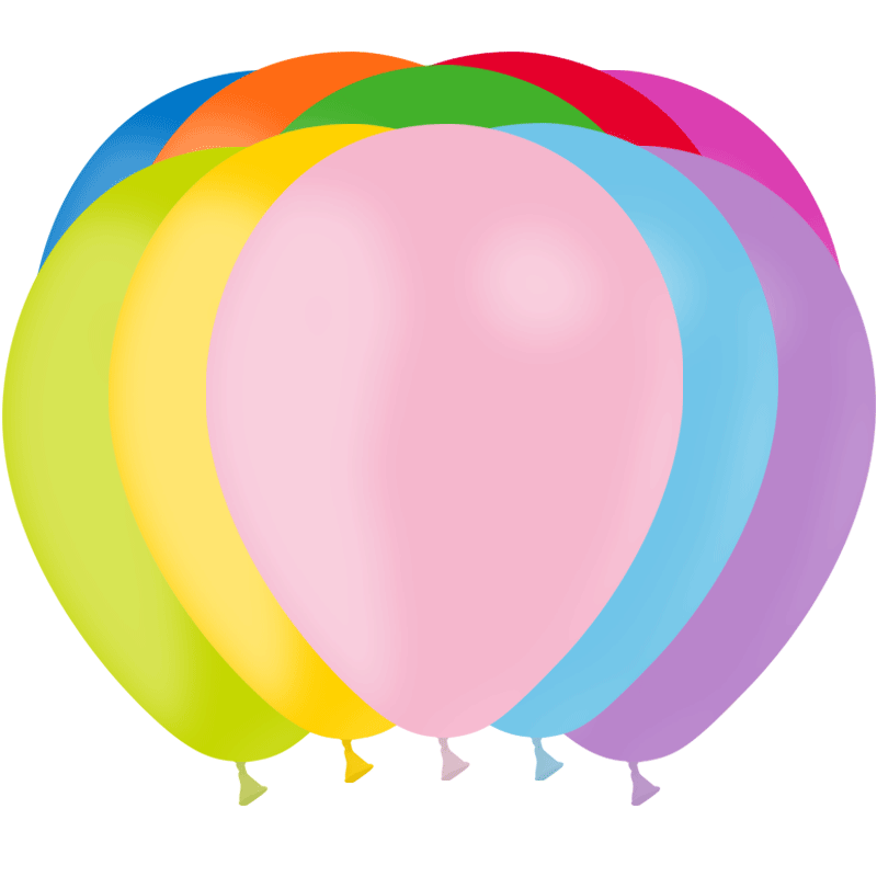 12 BALLONS LATEX 28 CM MULTICOLORE BALLOONIA