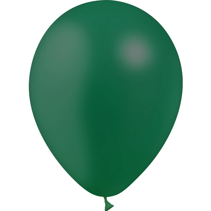 50 BALLONS BALLOONIA VERT BOUTEILLE 28 CM