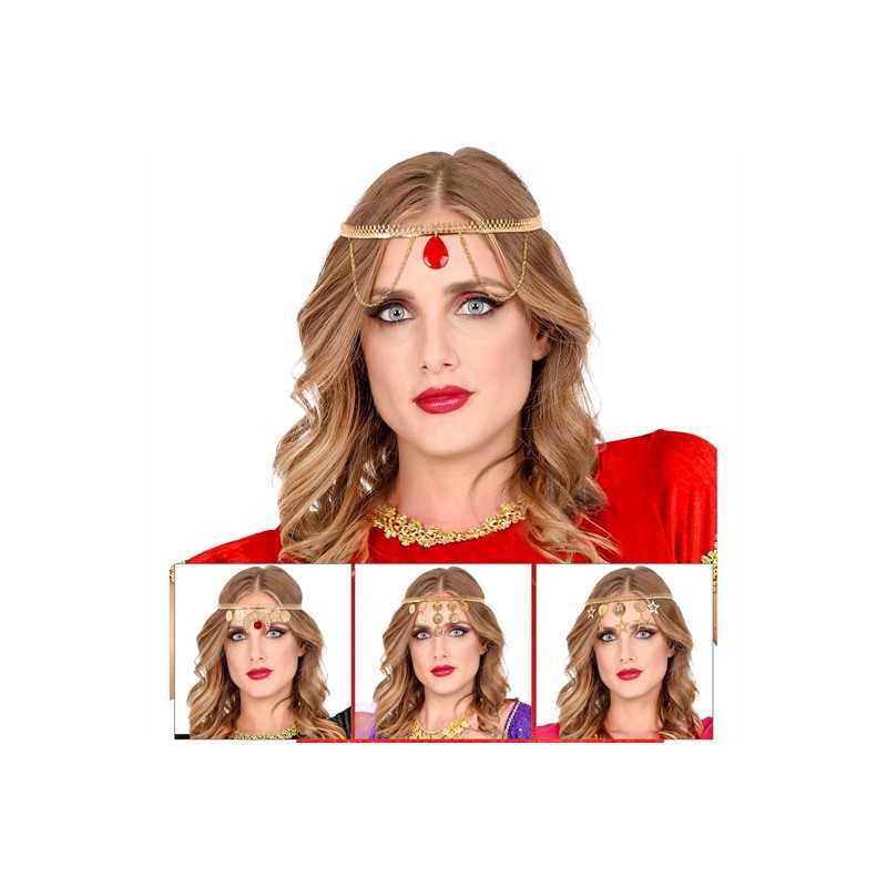 BIJOU DIADEME SERRE TETE DANSEUSE ORIENTALE ADULTE METAL OR