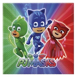 20 SERVIETTES PJMASK 33X33 CM