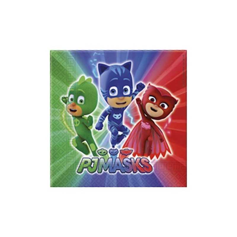 20 SERVIETTES PJMASK 33X33 CM