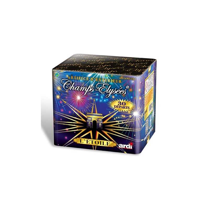 FEUX D'ARTIFICE COMPACT CHAMPS ELYSEES L'ETOILE 30 DEPARTS 25 ''