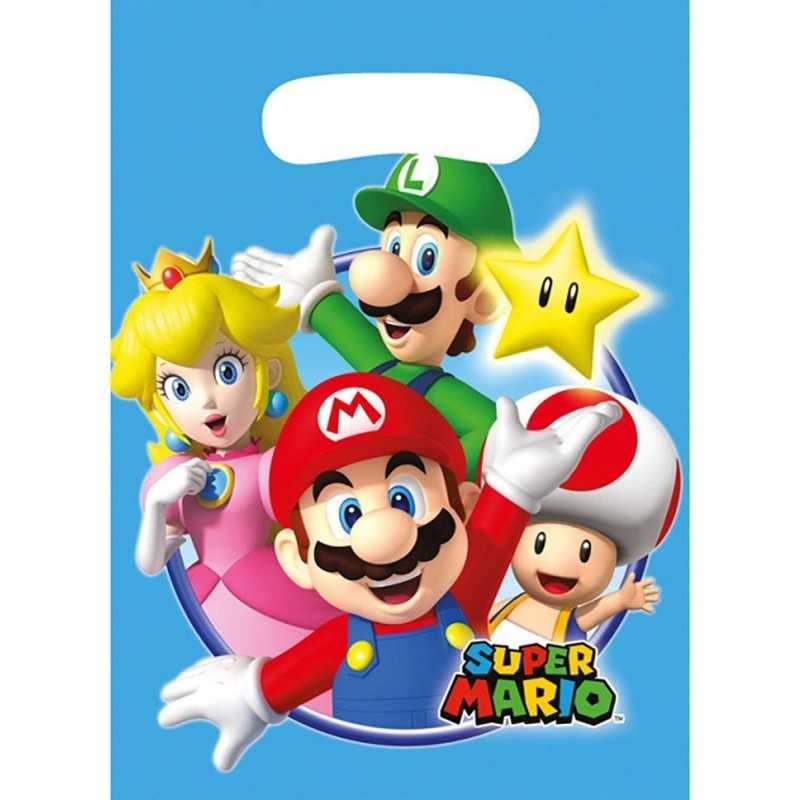 8 SACS CADEAUX SUPER MARIO BROSS