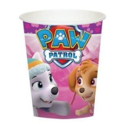 8 GOBELETS PAT PATROUILLE PAW PATROL ROSE