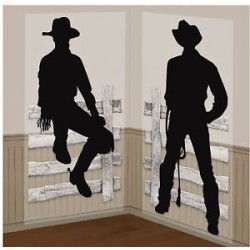 2 DECORATIONS MURALES WESTERN