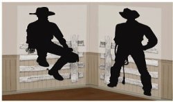 2 DECORATIONS MURALES WESTERN