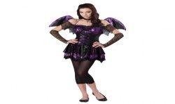DEGUISEMENT CHAUVE-SOURIS FEMME VIOLETTE TAILLE 14-16 ANS
