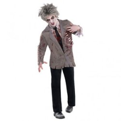 DEGUISEMENT VESTE HOMME MARIEE ZOMBIE TAILLE M/L