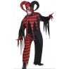 DEGUISEMENT HOMME JOKER FOU ROUGE ET NOIR TAILLE XL