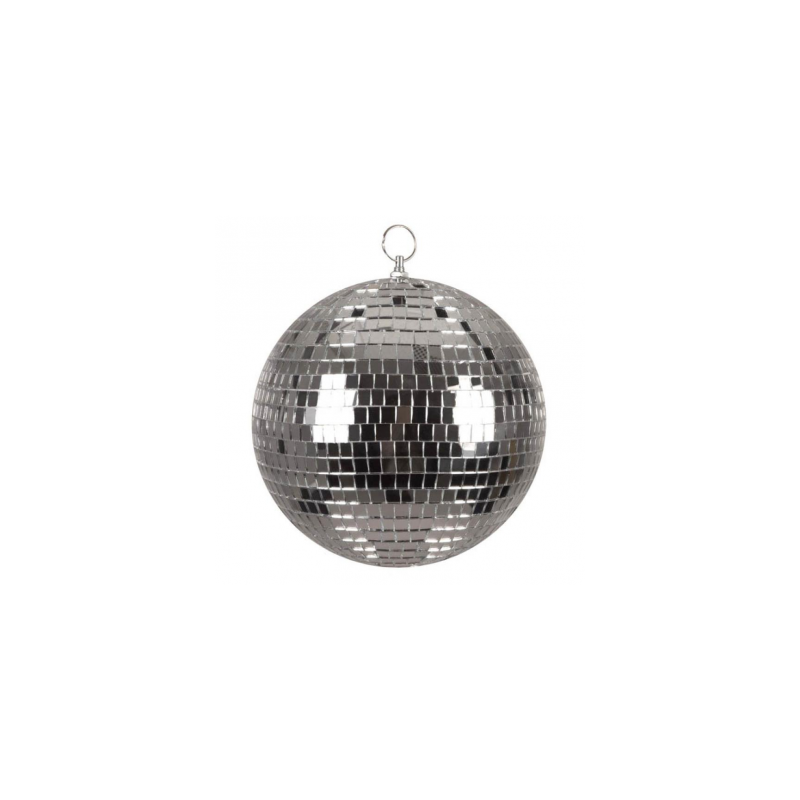 BOULE A FACETTE ARGENT DIAMETRE 20 CM