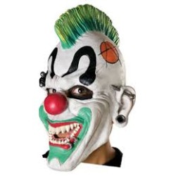 MASQUE CLOWN PUNK CRETE VERTE