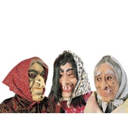 MASQUE DE SORCIERE AVEC GROS NEZ