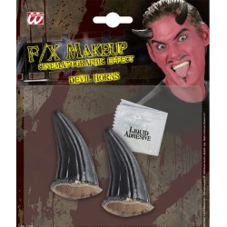 CORNES DE DEMON NOIRES AVEC LATEX