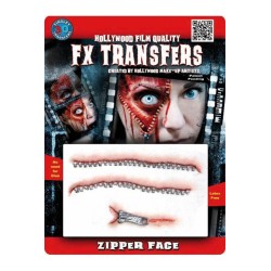 CICATRICE TRANSFERT FX 3D REALISTE FERMETURE ECLAIR