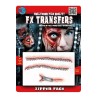 CICATRICE TRANSFERT FX 3D REALISTE FERMETURE ECLAIR