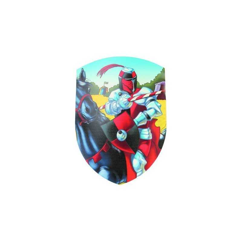 BOUCLIER ARTUS 27 X 37 CM COURBE EN BOIS