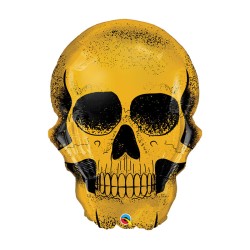 BALLON METALLIQUE CRANE TETE DE MORT 91 CM DE HAUT