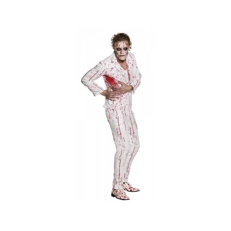 DEGUISEMENT COSTUME BLANC AVEC TACHE DE SANG TAILLE 58-60