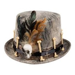 CHAPEAU VAUDOU AVEC OS