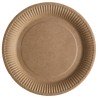 10 ASSIETTES CARTON KRAFT 23 CM