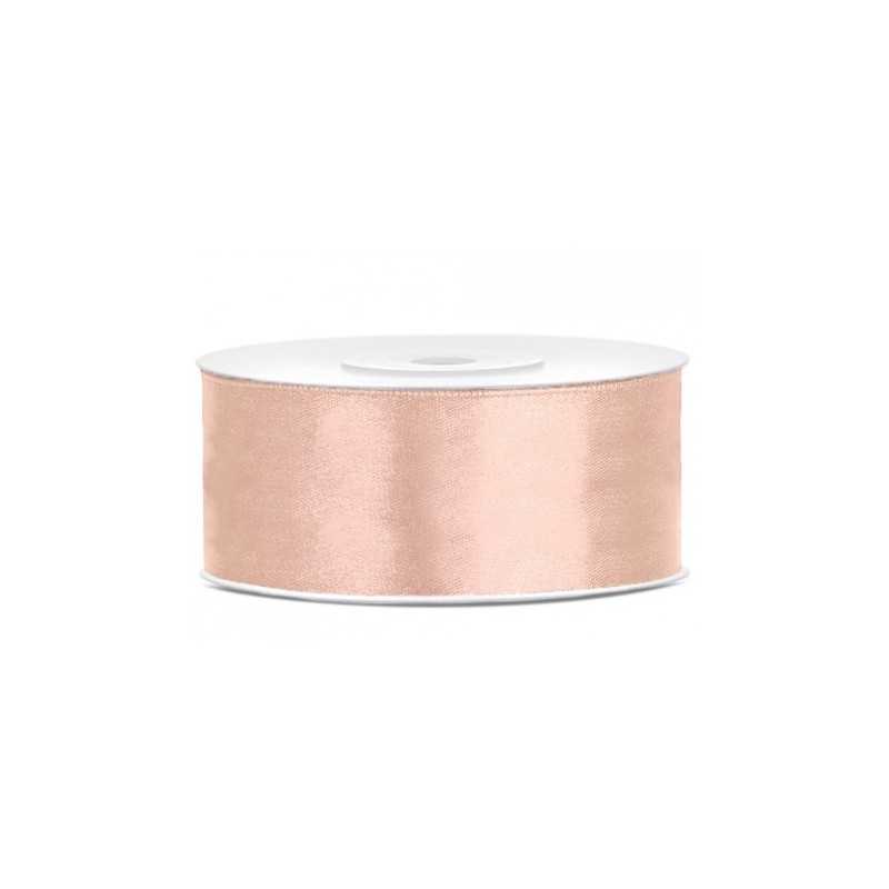 RUBAN PECHE ROSE GOLD 25 MM X 25 M