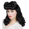 PERRUQUE NOIRE ONDULEE ANNEES 50 FEMME
