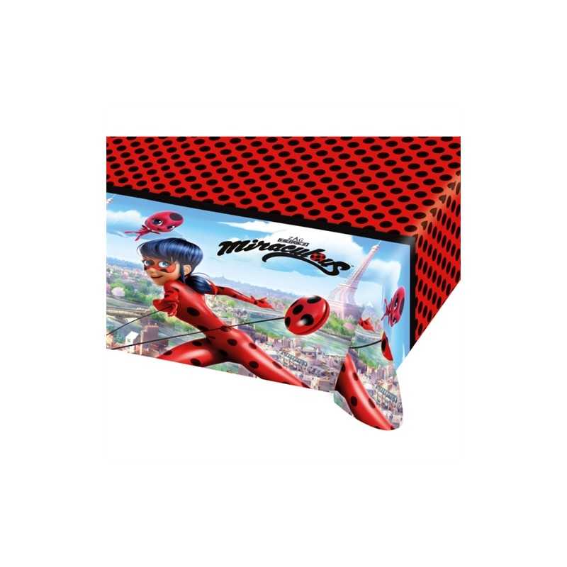 NAPPE PLASTIFIEE LADYBUG MIRACULOUS 180 X 120 CM