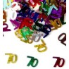 CONFETTIS 70 ANS MULTICOULEUR 14G