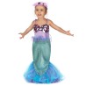 DEGUISEMENT SIRENE MAUVE/BLEUE TAILLE 7-9 ANS