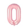 BALLON METALLIQUE CHAINE 80 CM ROSE PALE