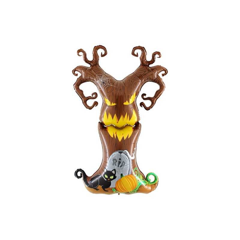 BALLON METALLIQUE ARBRE D'HALLOWEEN 152 CM DE HAUT