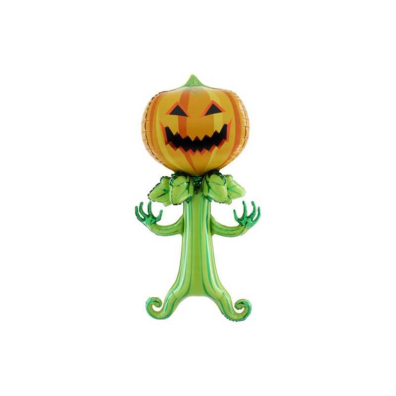 BALLON METALLIQUE ARBRE CITROUILLE POUR HALLOWEEN