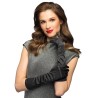 GANTS LONGS NOIRS ADULTE 40 CM NICE