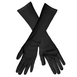 GANTS LONGS NOIRS ADULTE 40 CM NICE