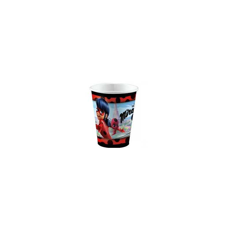 8 GOBELETS MIRACULOUS 250 ML
