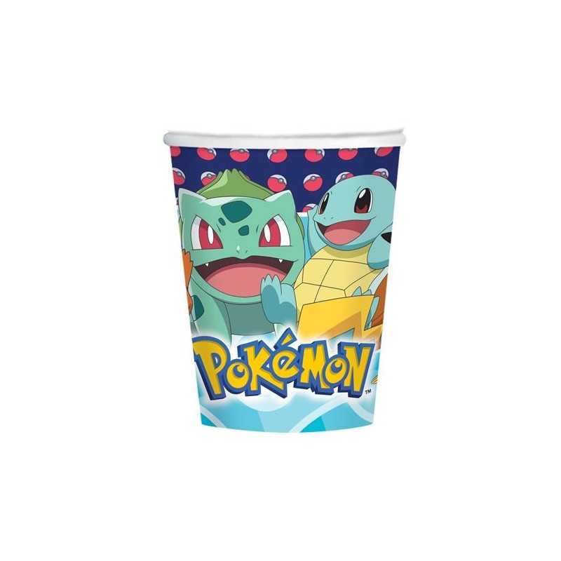 8 GOBELETS POKEMON 250 ML