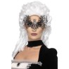 MASQUE TOILE D'ARAIGNEE NOIR ET STRASS BLANC