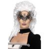 MASQUE TOILE D'ARAIGNEE NOIR ET STRASS BLANC