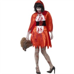DEGUISEMENT MISS HOOD - CHAPERON ROUGE ZOMBIE TAILLE XL