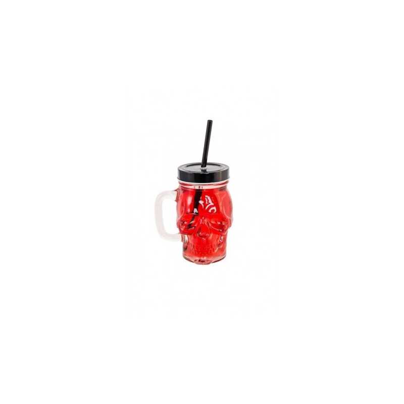 MUG TETE DE MORT AVEC PAILLE 350ML
