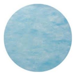 10 SETS DE TABLE ROND TISSU NON TISSE BLEU CIEL