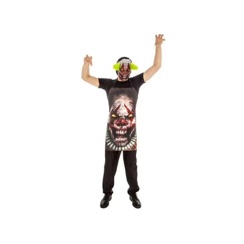 MASQUE ET TABLIER CLOWN TUEUR
