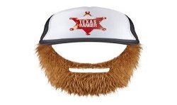 CASQUETTE TEXAS RANGERS AVEC BARBE