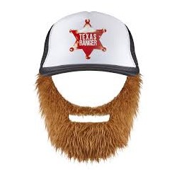 CASQUETTE TEXAS RANGERS AVEC BARBE
