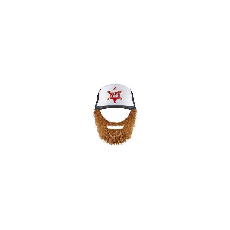 CASQUETTE TEXAS RANGERS AVEC BARBE 